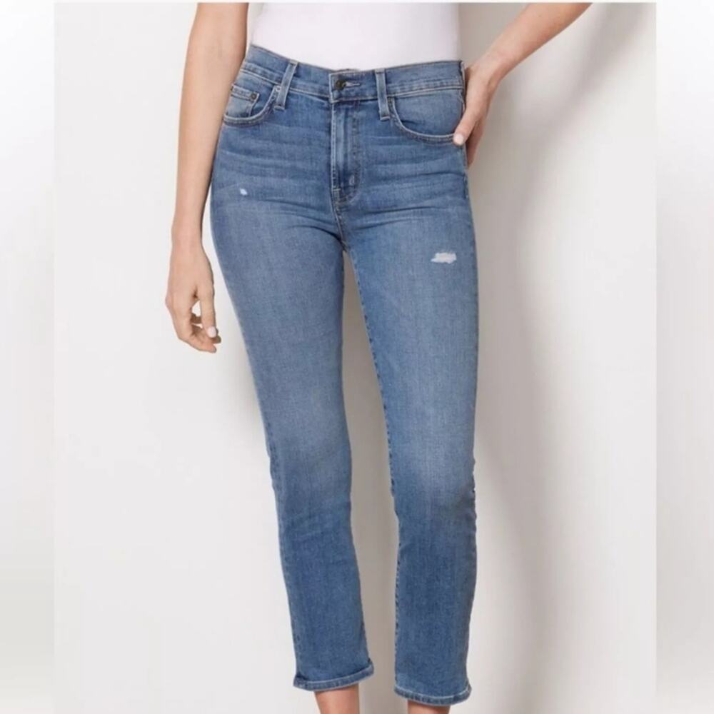 Edwin Denim Elin Crop Straight Ankle‎ Jean Wavelength Wash 26
